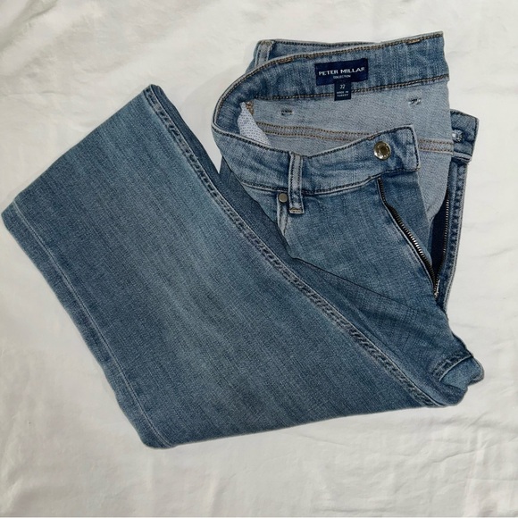 Peter Millar Blue Straight Men Jeans - Picture 3 of 10